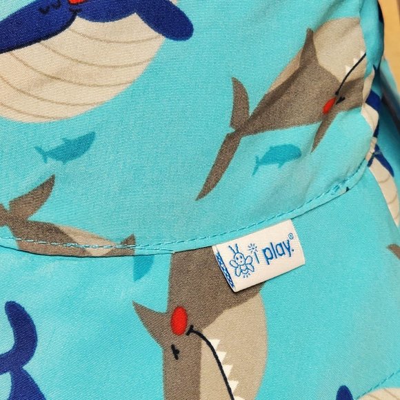 I Play Bucket Sun Hat 0-6 Months Turquoise - Picture 4 of 8